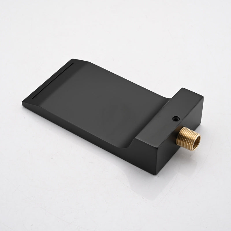 Modern Wall Mount Bathroom Sink Faucet With Waterfall Spout