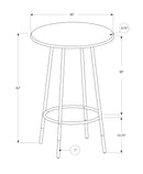 Home Bar Table With Bar Height, Small Round For Kitchen - Espresso