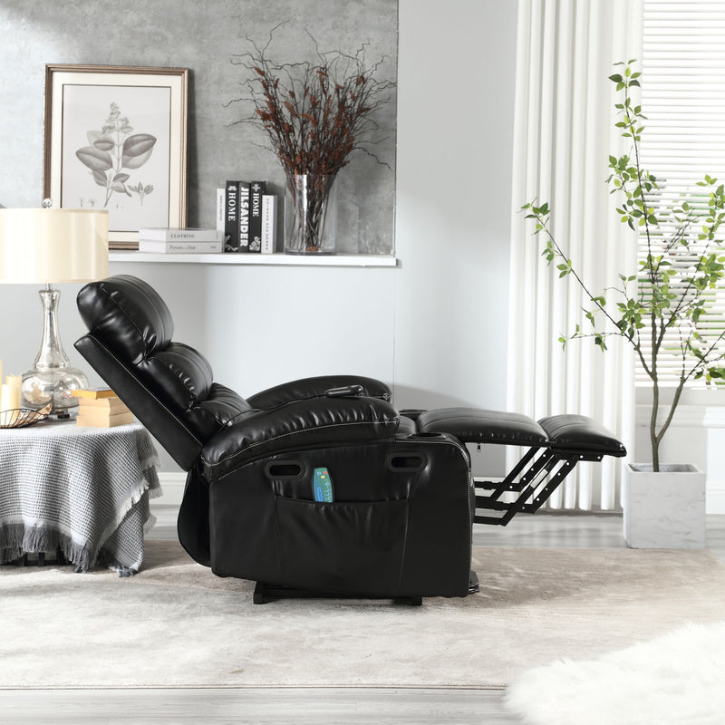 Cozy Electric Power Lift Recliner Chair Sofa For Elderly With Vibration Massage And Lumbar Heat