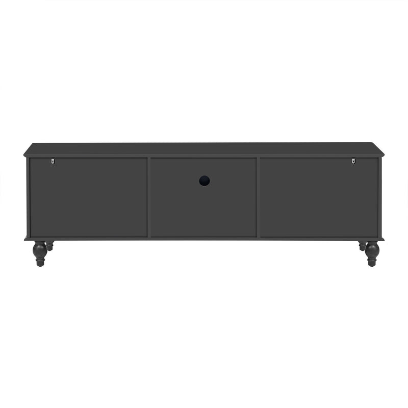 Modern TV Stand For TVs Up To 75" With Fluted Glass Doors