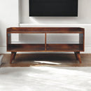 Open Top Media Unit - Brown