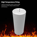 15" Pedestal Sink With Space Saving Design, Smooth Non Porous Surface For Powder Rooms - White