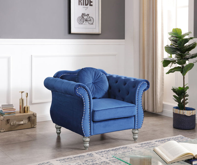 Chic Transitional Flared Arm Chair