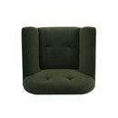 Harmonara - Boucle Upholstered Club Chair With Blind Tufting