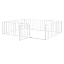 Metal Floor Bed Frame With Fence And Door