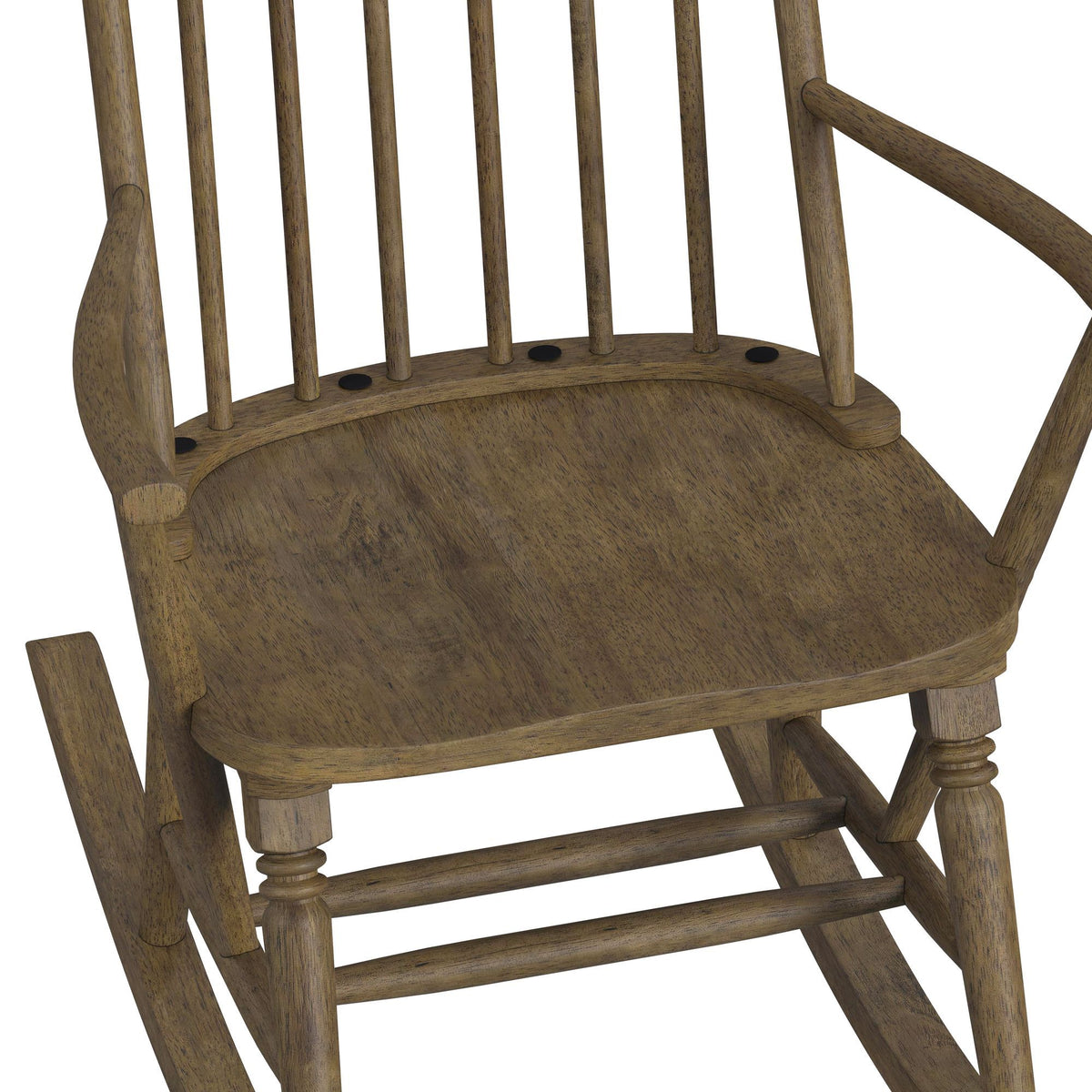 Heritage & Home Rocking Chair in Oak Brown by Elements International, view 5