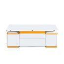 Multi Functional Adjustable Coffee Table With 4 Storage Stools