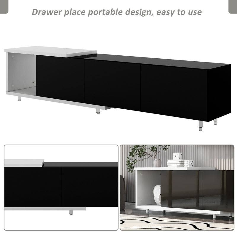 Modern Stylish Extendabletv Stand TV Cabinet For 80" TV