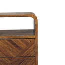 Mini Lille Curved Nightstand - Oak