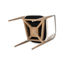 Artemis - Mixed Material Upholstered Dining Arm Chair - Warm White