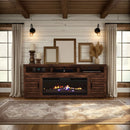 Sausalito - Electric Fireplace TV Stand Console For TVs Up To 95" - Whiskey