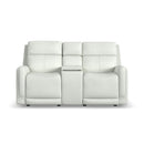 Alister - Power Gliding Loveseat With Console, Power Headrests & Lumbar