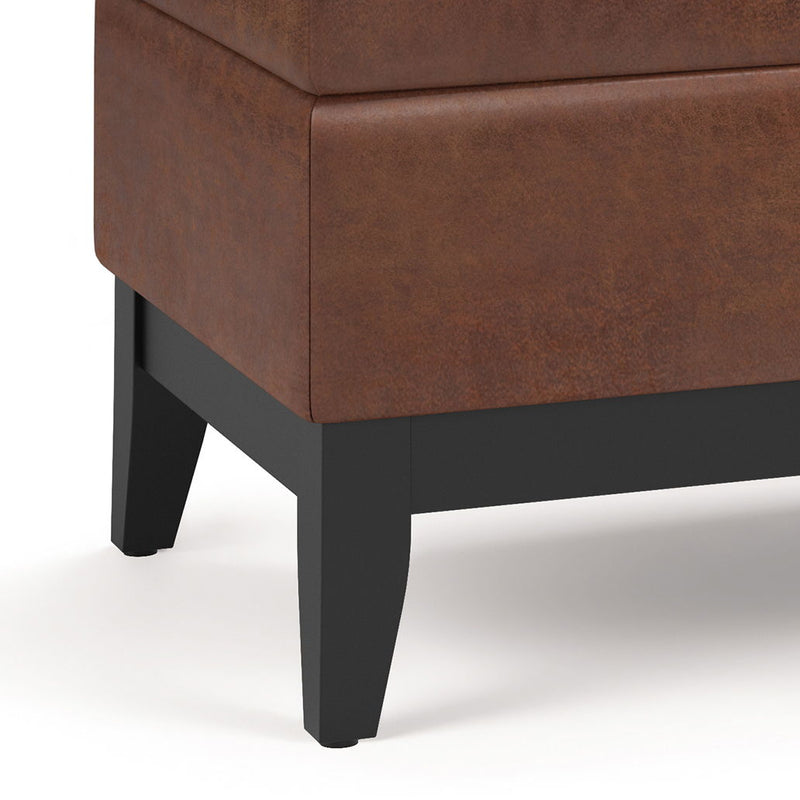 Oregon - Contemporary Storage Ottoman Bench With Tray