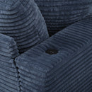 Oversized Loveseat Chaise With 2 USB Ports, 2 Cup Holders And 2 Throw Pillows