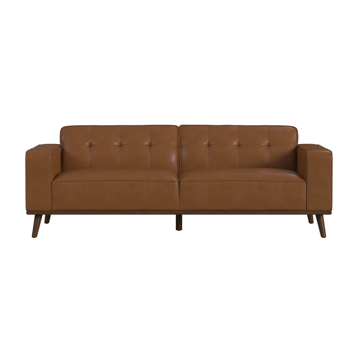 Destiny Sofa With Wood Front in Dark Brown by Elements International, view 8