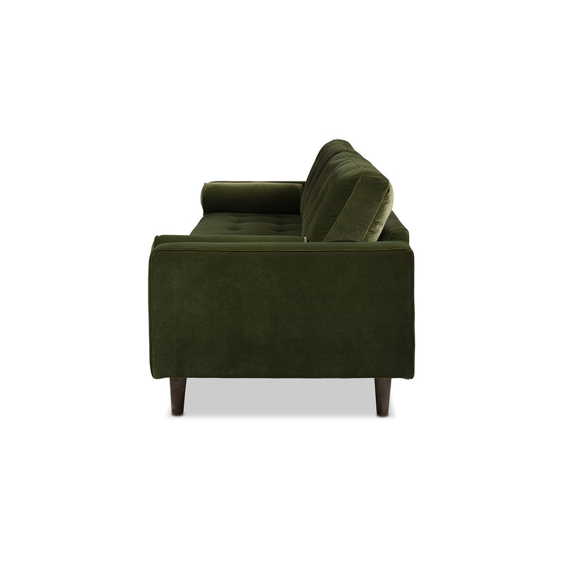 Nicholas - Mid-Century Modern Sofa - Olive Green