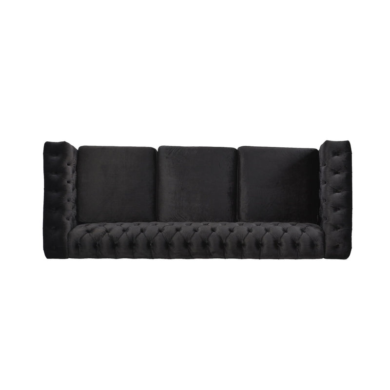 Chesterfield Style 3 Seater Sofa With Deep Button Tufting
