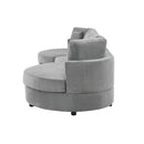 Modern 3 Seater Upholstered Sofa With Curved Design