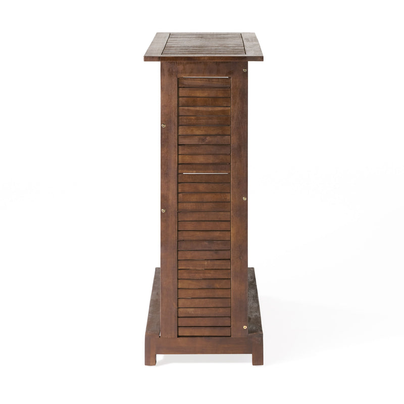 Riviera - Wood Bar Stylish Beverage Station Acacia Wood Compact - Brown