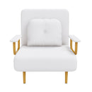 3 In 1 Convertible Folding Sofa Bed With Adjustable Backrest And Pillow