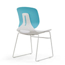 Ergonomic Backrest Stacking Chairs (Set of 4)