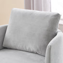 360° Modern Swivel Chair With Upholstered Curved Design