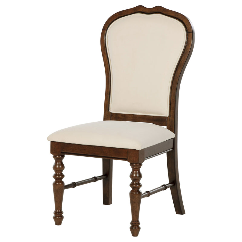 Landon - Upholstered Dining Side Chair (Set of 2) - Rich Brown