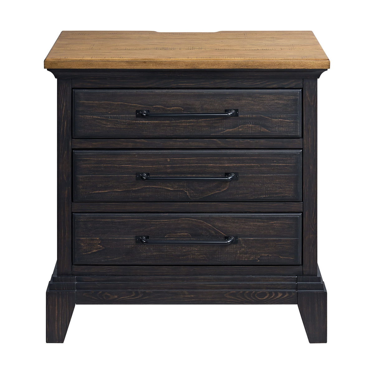Montrose Nightstand With Charger & Sensor Light in Espresso & Brown by Elements International, view 11