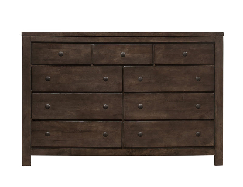 Verna - 9 Drawer Dresser - Brown