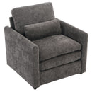 Cozy Upholstered Plush Cushion Armchair For Living Room