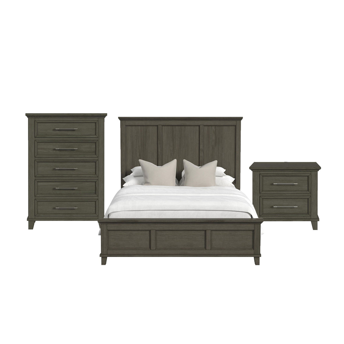 Canterbury Panel Bedroom Set in Dark Gray by Elements International, view 14