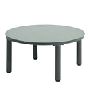 6 Piece Patio Set, Half Moon Outdoor Sectional Sofa With 2 High Low Coffee Tables, 4 Pillows & Cushions