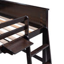 Loft Bed With Drawers With Desk And Shelves