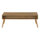 Coffee Table, Accent, Cocktail, Rectangular, Storage, Living Room, Wood Legs, Mid Century - Walnut