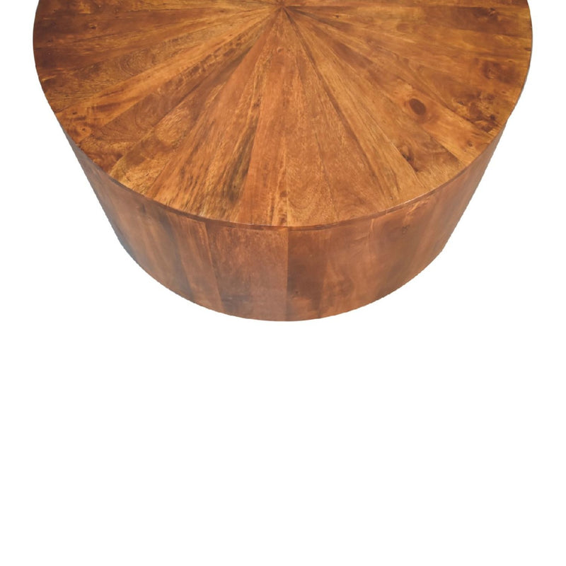Round Coffee Table - Chestnut