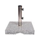 Umbrella Holder Square 55 Lbs Umbrella Base - Natural / Gray