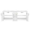 Double Sink Bathroom Vanity With Quartz Countertop