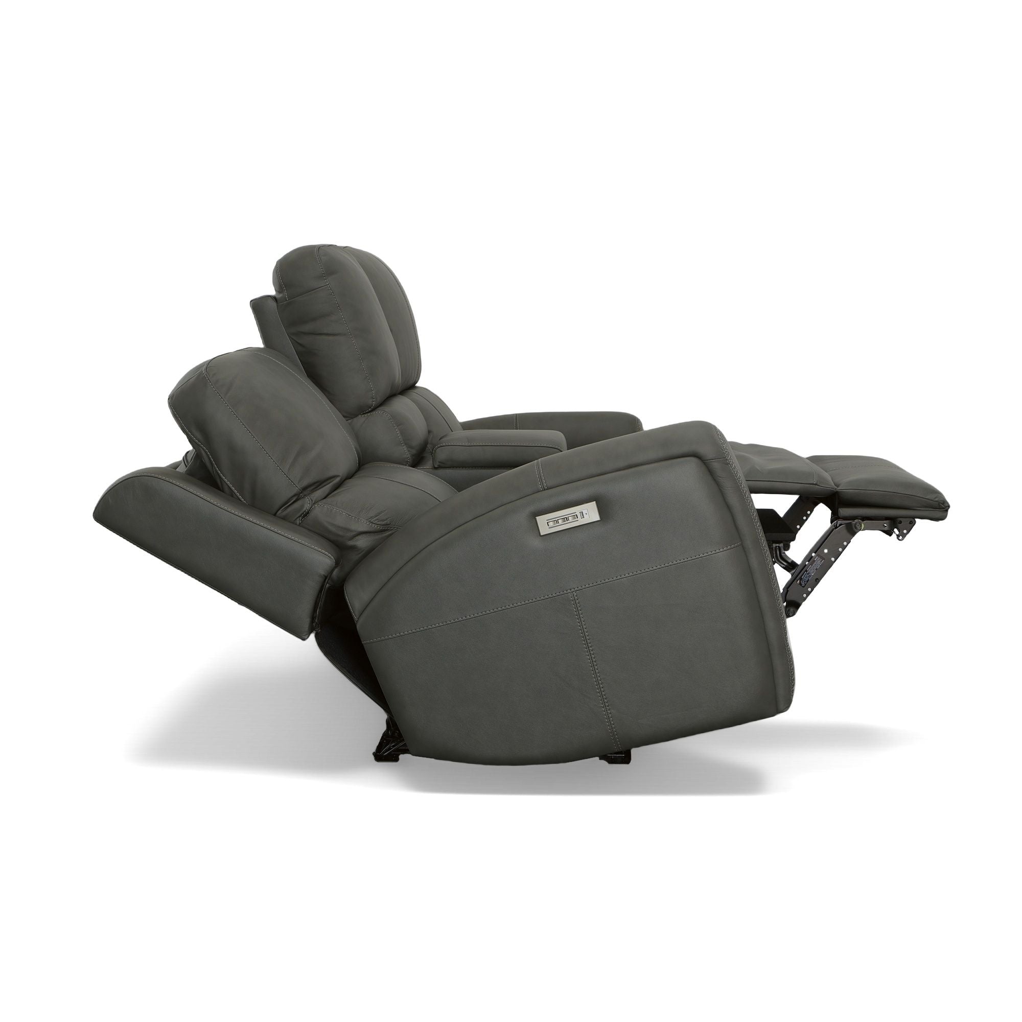 Linden - Power Reclining Loveseat With Console & Power Headrests & Lumbar