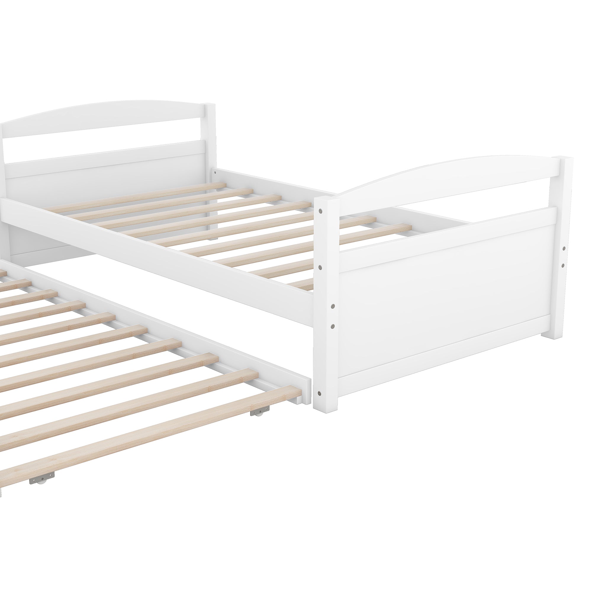 Twin Size Daybed with Trundle, White - Atlantic Fine Furniture Melbourne FL