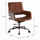 Kamau - Executive Office Chair - Vintage Cocoa Top Grain Leather - Atlantic Fine Furniture Inc