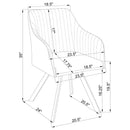 Arika - Upholstered Swivel Dining Arm Chair
