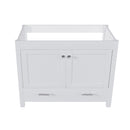 42" Bathroom Vanity Base With Doors And Drawer - White