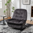 Modern Swivel Gliding Recliner Chair With Rocking Function And Phone Holder, Large Comfortable