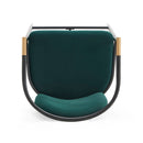 Contemporary Upholstered Counter Stool Set With Metal Frame