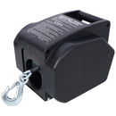 Reversible Electric Trailer Winch For Boats Up To 5000 Lbs With Galvanized Wire Rope And Casing - Black