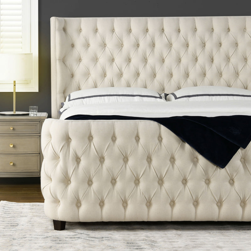 Brooklyn - Tufted Panel Bed Headboard And Footboard Set