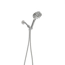 Multi Function Adjustable Hand Shower 8 Function Hand Shower Plastic With Wall Mount - Chrome