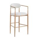 Upholstered Barstools With Back For Kitchen (Set of 2)