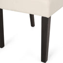 Contemporary Dining Chair With Upholstered Seating And Tapered Legs