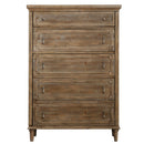 5 Drawer Chest With Construction - Taupe